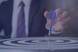 Professional setting clear goals and planning strategy